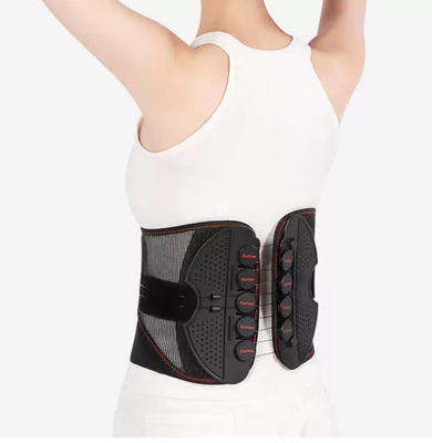 Apoio ajustável lombar respirável da compressão de Mesh Pulley Back Brace Lightweight